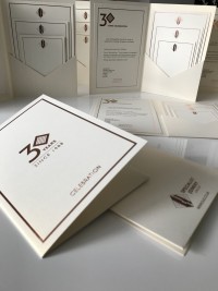 bespoke clean cut modern invite invitation corporate at Invite Delight