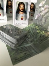 11 round corner single card In loving memory memorial cards by Invite Delight at the cross memorials