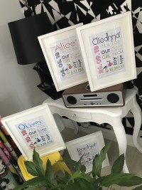 bespoke frames for baby at invite delight