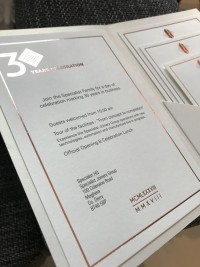 bespoke modern invite corporate at Invite Delight