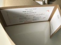 recycle rusty rustick invite pocket wedding invitation with hot foil designs at Invite Delight
