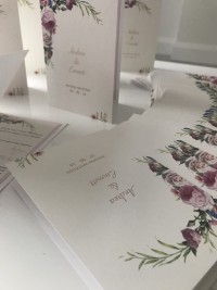 foil rose gold wedding invites designs at Invite Delight