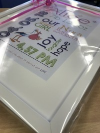 baby frame gift personalised gift beautiful baby girl gifts at invite delight
