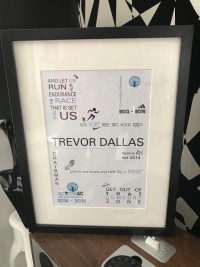 personalised frame gift for runners designs at invite delight