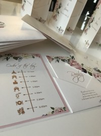 bespoke hot foil pocketfold invite wedding invite pocket wedding invitation with hot foil designs at Invite Delight